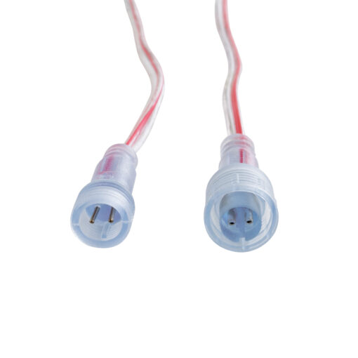 GloboStar® CON-NEONIO 90769 Σετ Αδιάβροχων IP68 Καλωδίων Σύνδεσης για όλες τις NEONIO Digital Neon Flex LED 14.4W/m 12VDC – Διάφανα – Φ1.5 x Μήκος Καλωδίου 15cm