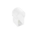 GloboStar® CON-NEONIO 90776 Τάπα Σιλικόνης Σύνδεσης & Τερματική για την NEONIO Digital Neon Flex LED 14.4W/m 12VDC με Π1 x Υ2.3cm – Διάφανη – Μ2.3 x Π1.5 x Υ2.5cm