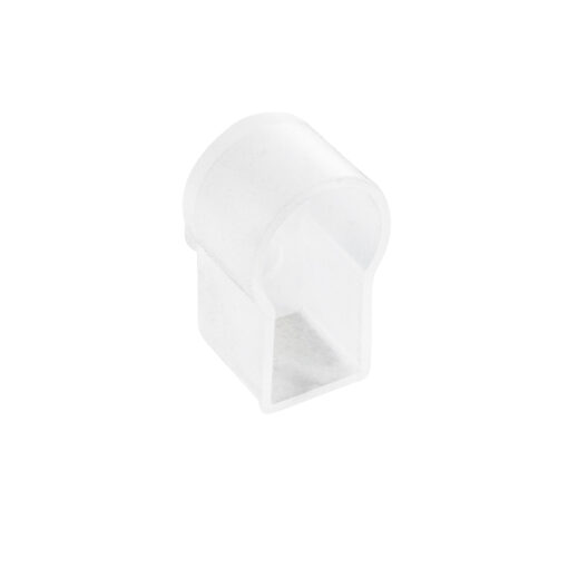 GloboStar® CON-NEONIO 90776 Τάπα Σιλικόνης Σύνδεσης & Τερματική για την NEONIO Digital Neon Flex LED 14.4W/m 12VDC με Π1 x Υ2.3cm – Διάφανη – Μ2.3 x Π1.5 x Υ2.5cm