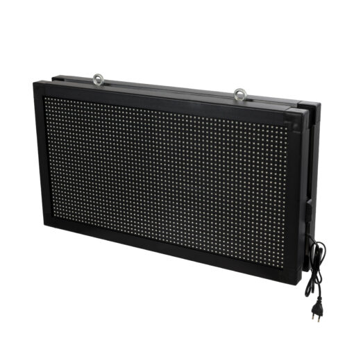 GloboStar® DISPLAY 90799 LED Scrolling Display 64x32cm – Κυλιόμενη Ψηφιακή Πινακίδα / Επιγραφή Διπλής Όψης P10 LED SMD AC 220-240V – Λειτουργία μέσω Wi-Fi με Εφαρμογή APP – Αισθήτηρας Θερμοκρασίας και Υγρασίας – Αδιάβροχο IP65 – Μ70 x Π11 x Υ38.5cm – Πορτοκαλί – 1 Χρόνο Εγγύηση