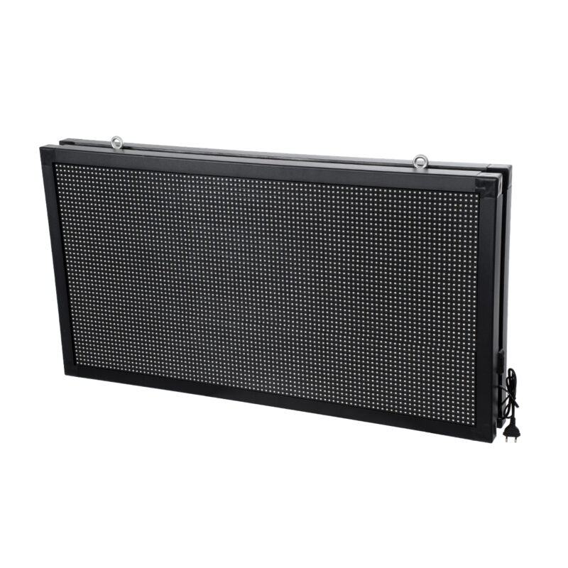 GloboStar® DISPLAY 90813 LED Scrolling Display 96x48cm – Κυλιόμενη Ψηφιακή Πινακίδα / Επιγραφή Διπλής Όψης P10 LED SMD AC 220-240V – Λειτουργία μέσω Wi-Fi με Εφαρμογή APP – Αισθήτηρας Θερμοκρασίας και Υγρασίας – Αδιάβροχο IP65 – Μ102 x Π11 x Υ54.5cm – Πράσινο – 1 Χρόνο Εγγύηση