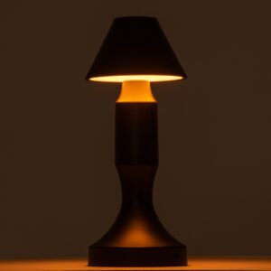 GloboStar® LUNNA 76476 Μοντέρνο Επιτραπέζιο Φωτιστικό Πορτατίφ LED 1.5W 105lm 120° DC 5V Επαναφορτιζόμενο με Μπαταρία Li-ion 1800mAh – Διακόπτη Αφής με 3 Εναλλαγές Φωτισμού CCT Θερμό – Φυσικό – Ψυχρό 1500K – 4500K – 6000K Dimmable – D9 x 23cm – Λευκό