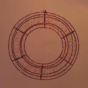 ΣΤΕΦΑΝΙ 38cm, 720 LED, 12V ΜΕΤΑΣΧΗΜΑΤΙΣΤΗ, TIMER, ΜΑΥΡΟΣ ΜΕΤΑΛΛΙΚΟΣ ΣΚΕΛΕΤΟΣ, ΜΑΥΡΟ ΧΑΛΚΙΝΟ ΚΑΛΩΔΙΟ, ΚΟΚΚΙΝΟ LED, ΠΡΟΕΚΤΑΣΗ ΠΑΡΟΧΗΣ 5m, IP44 EUROLAMP – 600-22538