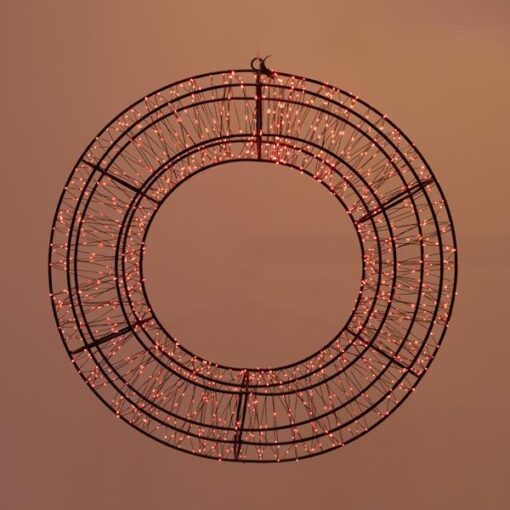 ΣΤΕΦΑΝΙ 38cm, 720 LED, 12V ΜΕΤΑΣΧΗΜΑΤΙΣΤΗ, TIMER, ΜΑΥΡΟΣ ΜΕΤΑΛΛΙΚΟΣ ΣΚΕΛΕΤΟΣ, ΜΑΥΡΟ ΧΑΛΚΙΝΟ ΚΑΛΩΔΙΟ, ΚΟΚΚΙΝΟ LED, ΠΡΟΕΚΤΑΣΗ ΠΑΡΟΧΗΣ 5m, IP44 EUROLAMP – 600-22538