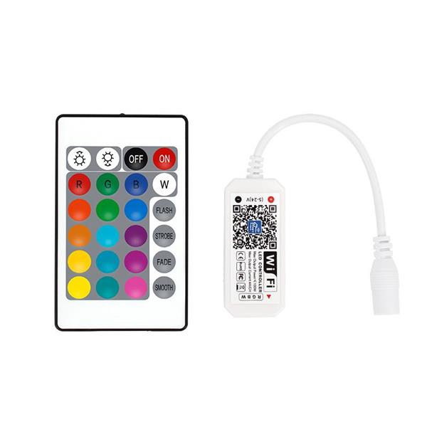 ΑΣΥΡΜΑΤΟ CONTROLLER RF Wifi & Bluetooth RGBW DC5-24V, 4CH*4A(Max. 100W) EUROLAMP – 145-70621