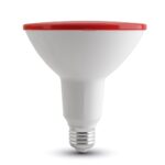 LED Λάμπα E27 PAR38 17W V-TAC Kόκκινο Αδιάβροχη IP65 – 92065