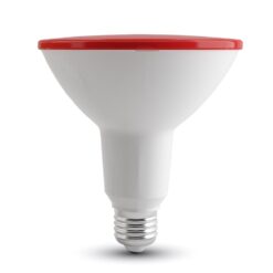 LED Λάμπα E27 PAR38 17W V-TAC Kόκκινο Αδιάβροχη IP65 – 92065