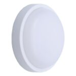 ΦΩΤΙΣΤΙΚΟ ΤΟΙΧΟΥ ΣΤΡΟΓΓΥΛΟ LED 18W Φ200×55 3000K IP54 ΛΕΥΚΟ PLUS EUROLAMP 145-20017