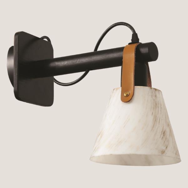 ΑΠΛΙΚΑ ΤΟΙΧΟΥ Ε27  ΛΕΥΚΟ/ΜΑΡΜΑΡΟ EUROLAMP 144-28003