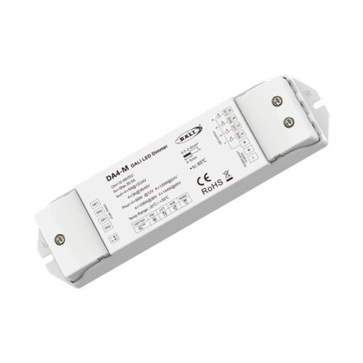 DIMMER DALI LED ''DA4-M'' 4 ΚΑΝΑΛΙΑ 12-24VDC/4CH*5A 36-48VDC/4CH*3A EUROLAMP – 145-71606