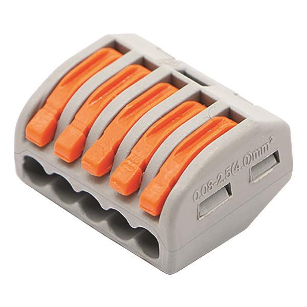 ΚΛΕΜΜΑ PCT-215 5 ΘΕΣΕΩΝ ΜΕ ΥΠΟΔΟΧΗ 0,80-2,5mm 32Α 400V EUROLAMP 147-11050