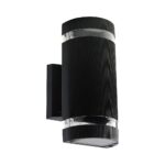 Φωτιστικό Τοίχου 2xE27 Μαύρο Οβαλ V-TAC IP44 – 93573