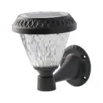 LED Ηλιακό Φαναράκι Τοίχου με RF Control V-TAC IP44 Μαύρο Σώμα  CCT – 93575