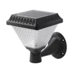 LED Ηλιακό Φαναράκι Τοίχου με RF Control V-TAC IP44 Μαύρο Σώμα  CCT – 93578