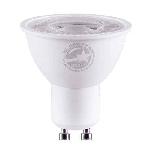 GloboStar® 60117 Σποτ LED GU10 MR16 7W 770lm 38° AC 220-240V IP20 Φ5 x Υ5.2cm Ψυχρό Λευκό 6000K – 3 Years Warranty