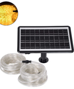 GloboStar® 90257 Αυτόνομο Ηλιακό Σετ Φωτοσωλήνα 20m LED 11W 1540lm με Ενσωματωμένη Μπαταρία 10000mAh – Φωτοβολταϊκό Πάνελ & Αισθητήρα Ημέρας-Νύχτας Αδιάβροχο IP65 – Θερμό Λευκό 3000K