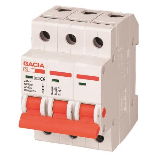 ΡΑΓΟΔΙΑΚΟΠΤΗΣ 3X40A GACIA EUROLAMP – 500-43606