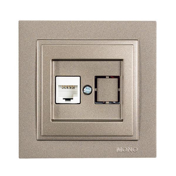 ΠΡΙΖΑ DATA CAT 6 RJ 45 MONH LIGHT FUME EUROLAMP – 152-10540