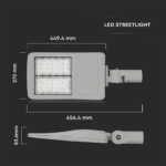 LED φωτιστικό δρόμου, V-TAC PRO Samsung Chip (CLASS I, INVENTRONICS DRIVER), 100W 5700Κ (140LM/W) – 954