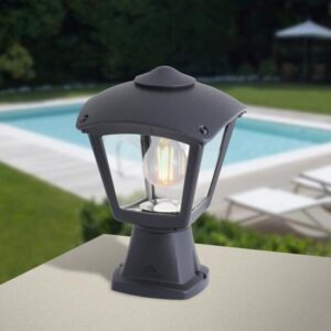 FUMAGALLI ΚΟΛΩΝΑΚΙ ΔΑΠΕΔΟΥ ΤΕΤΡΑΓΩΝΟ DISMA ROBY ΜΑΥΡΟ E27 EUROLAMP – 145-26073