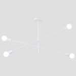 ΦΩΤΙΣΤΙΚΟ ΚΡΕΜΑΣΤΟ 4xΕ27 100×55 ΛΕΥΚΟ EUROLAMP 144-23000