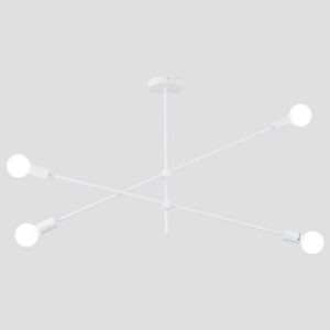 ΦΩΤΙΣΤΙΚΟ ΚΡΕΜΑΣΤΟ 4xΕ27 100×55 ΛΕΥΚΟ EUROLAMP 144-23000