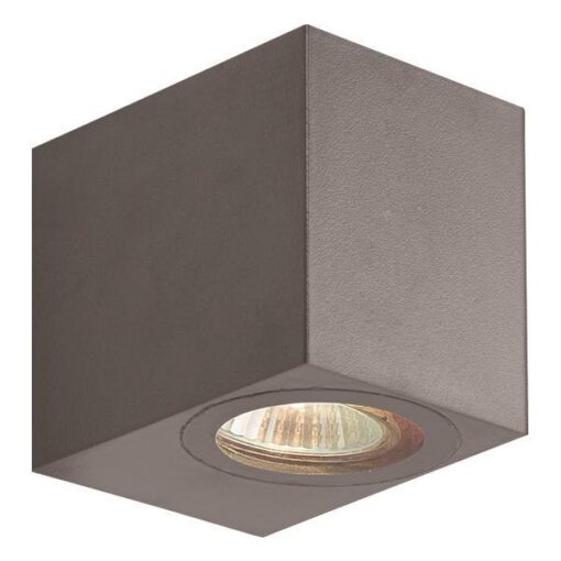 ΑΠΛΙΚΑ ΤΟΙΧΟΥ DOWN ΤΕΤΡΑΓΩΝΗ GU10 IP54 ΓΡΑΦΙΤΗΣ EUROLAMP 145-82073