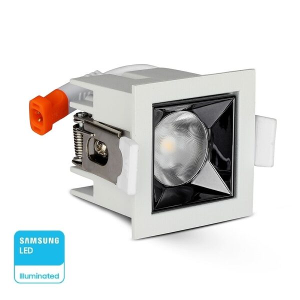 LED Φωτιστικό Χωνευτό COB 4W CRI>90 V-TAC PRO Samsung Chip 12° 320lm Θερμό 2700K – 972