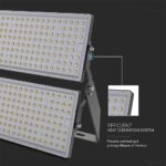 Προβολέας LED 500W 6500K IP65 Μαύρου Χρώματος V-TAC – 97212