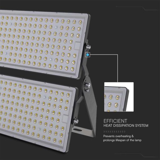 Προβολέας LED 500W 6500K IP65 Μαύρου Χρώματος V-TAC – 97212