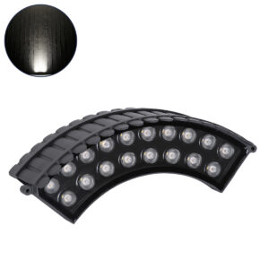 GloboStar® TREELIGHT-JINA 90694 Κυρτή Μπάρα Φωτισμού Wall Washer με Αντιθαμβωτική Γρίλια Ειδική για Φυτά – Δέντρα LED 18W 1710lm 10° DC 24V Αδιάβροχο IP67 L29 x W11 x H10.5cm Φυσικό Λευκό 4500K – Γκρι Ανθρακί – 3 Years Warranty