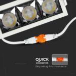 LED Φωτιστικό Χωνευτό 12W CRI>90 V-TAC PRO Samsung Chip 12° 960lm Φυσικό 4000K – 974