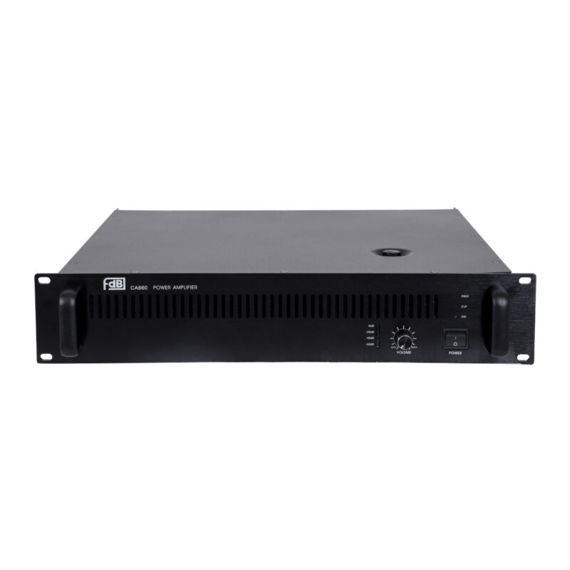 GloboStar® FDB CA660 98015 Power Amplifier – Επαγγελματικός Ενισχυτής Ηχείων Εγκαταστάσεων 100V – Frequency Response 60Hz-20Khz – AC 220V/50-60Hz – 660W/4Ω – IP20 – Μαύρο – Μ48.5 x Π32 x Υ9cm