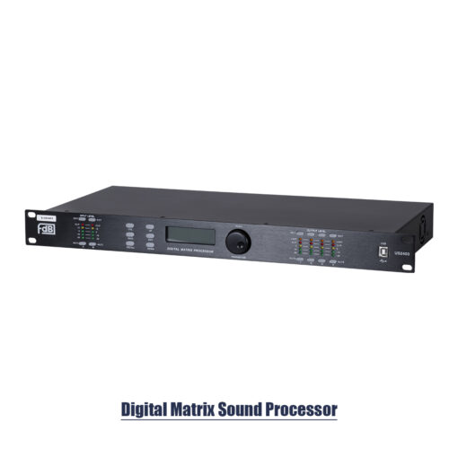 GloboStar® FDB US2403 98020 Audio Processor – Επαγγελματικός Επεξεργαστής Ήχου 2in & 4out – 32-bit DSP SHARC Processor – Frequency Response 20Hz-20Khz DR115DBu – AC 220V/50-60Hz – IP20 – Μαύρο – Μ48.2 x Π20.5 x Υ4.4cm