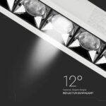 LED Φωτιστικό Χωνευτό 20W CRI>90 V-TAC PRO Samsung Chip 12° 1600lm Φυσικό 4000K – 980
