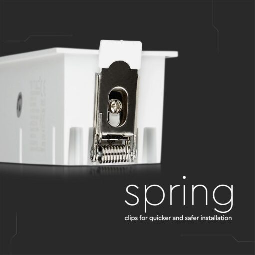 LED Φωτιστικό Χωνευτό 20W CRI>90 V-TAC PRO Samsung Chip 12° 1600lm Φυσικό 4000K – 980