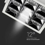 LED Φωτιστικό Χωνευτό 36W CRI>90 V-TAC PRO Samsung Chip 12° 2880lm Φυσικό 4000K – 983