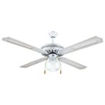 ΑΝΕΜΙΣΤΗΡΑΣ ΟΡΟΦΗΣ ΜΕ 1ΦΩΣ E27 ΛΕΥΚΟΣ Φ130 70W EUROLAMP 147-29000