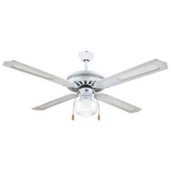 ΑΝΕΜΙΣΤΗΡΑΣ ΟΡΟΦΗΣ ΜΕ 1ΦΩΣ E27 ΛΕΥΚΟΣ Φ130 70W EUROLAMP 147-29000