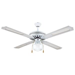 ΑΝΕΜΙΣΤΗΡΑΣ ΟΡΟΦΗΣ ΜΕ 1ΦΩΣ E27 ΛΕΥΚΟΣ Φ130 70W EUROLAMP 147-29000