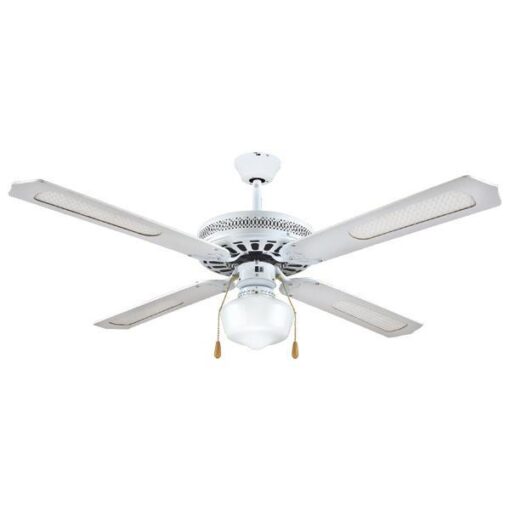 ΑΝΕΜΙΣΤΗΡΑΣ ΟΡΟΦΗΣ ΜΕ 1ΦΩΣ E27 ΛΕΥΚΟΣ Φ130 70W EUROLAMP 147-29000