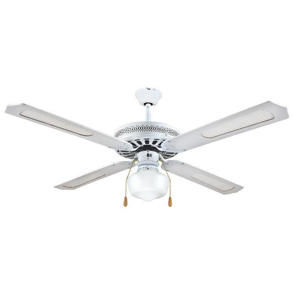 ΑΝΕΜΙΣΤΗΡΑΣ ΟΡΟΦΗΣ ΜΕ 1ΦΩΣ E27 ΛΕΥΚΟΣ Φ130 70W EUROLAMP 147-29000