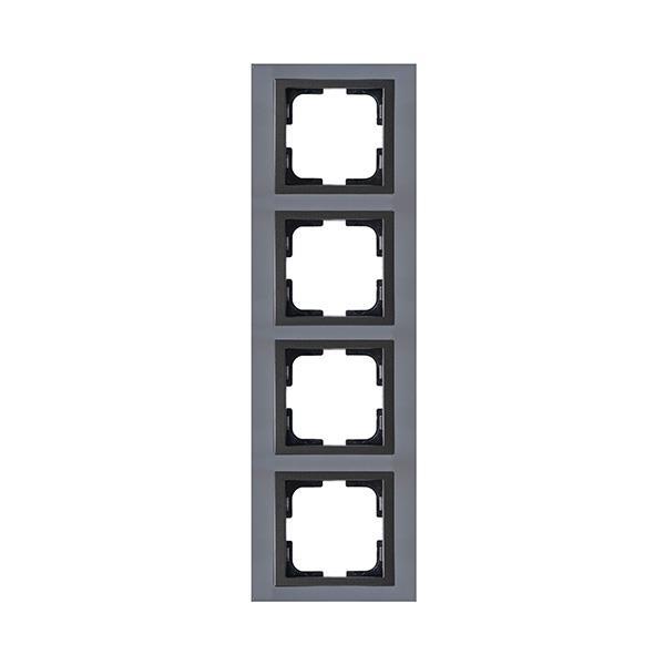 ΠΛΑΙΣΙΟ 4 ΘΕΣΕΩΝ ΝΙΚΕΛ ΜΑΤ EUROLAMP – 152-10813