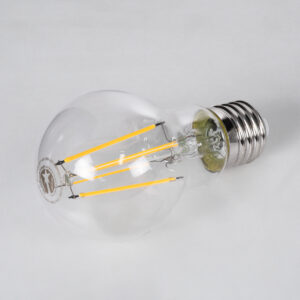 GloboStar® 99008 Λάμπα LED Long Filament E27 A60 Γλόμπος 10W 1000lm 360° AC 220-240V IP20 Φ6 x Υ10.5cm Θερμό Λευκό 2700K με Διάφανο Γυαλί – Dimmable – 3 Years Warranty