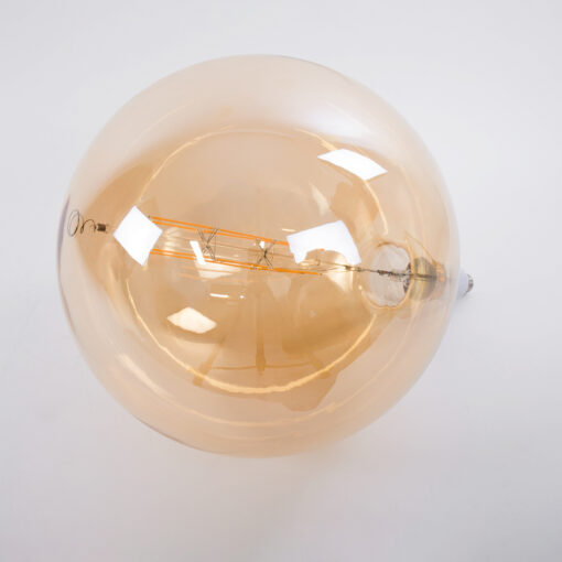 GloboStar® 99030 Λάμπα LED Long Filament E27 G380 ORBITAL Γλόμπος 10W 800lm 360° AC 220-240V IP20 Φ38 x Υ55cm Ultra Θερμό Λευκό 2200K με Μελί Γυαλί – Dimmable – 3 Years Warranty – The Bigger Bulb in Greece