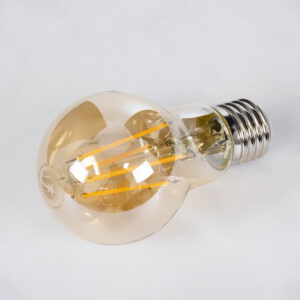 GloboStar® 99038 Λάμπα LED Long Filament E27 A60 Γλόμπος 10W 900lm 360° AC 220-240V IP20 Φ6 x Υ10.5cm Ultra Θερμό Λευκό 2200K με Μελί Γυαλί – Dimmable – 3 Χρόνια Εγγύηση