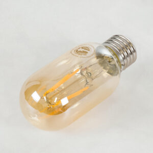 GloboStar® 99048 Λάμπα LED Long Filament E27 T45 Σωλήνας 4W 350lm 360° AC 220-240V IP20 Φ4.5 x Υ11cm Ultra Θερμό Λευκό 2200K με Μελί Γυαλί – Dimmable – 3 Years Warranty