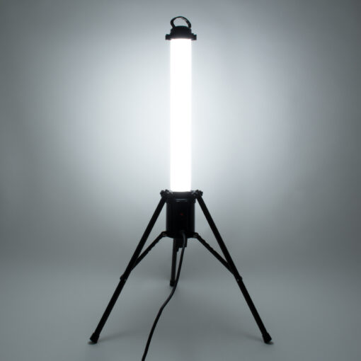 GloboStar® 99051 WORKING LIGHT LED Επαγγελματικό Φωτιστικό Εργασίας – Δυνατότητα Τοποθέτησης με Τρίποδο ή Κρεμαστό – 65W 6000lm 360° AC 220-240V IP65 με Αντοχή Κρούσης IK08 Φ70 x Υ130cm Ψυχρό Λευκό 6500K – 3 Years Warranty