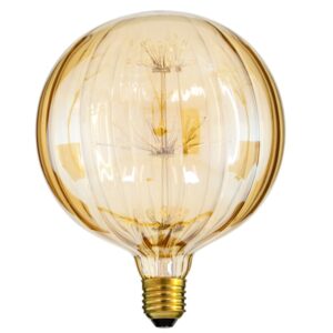 GloboStar® 99211 Λάμπα E27 PK150 MTX Pumpkin DIODE HP LED String 3W 300 lm 320° AC 85-265V Edison Retro με Μελί Γυαλί Ultra Θερμό Λευκό 2200 K