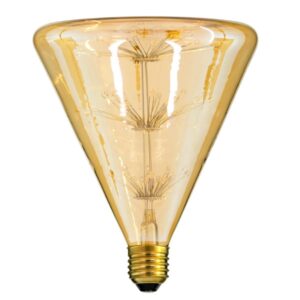 GloboStar® 99213 Λάμπα E27 CNC150 MTX Conical DIODE HP LED String 4W 400 lm 320° AC 85-265V Edison Retro με Μελί Γυαλί Ultra Θερμό Λευκό 2200 K